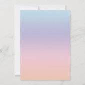 Invitation Révélation de genre de Llama bleu rose virtuel (Dos)