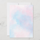 Invitation Révélation de genre de l'ours garçon ou fille Wood (Dos)