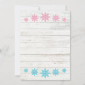 Invitation Révélation de genre de Noël rose ou bleu moche (Dos)