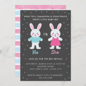 INVITATION RÉVÉLATION DE GENRE DE PÂQUES (Devant / Derrière)