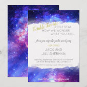 Invitation Révélation de genre de Twinkle Twinkle Little Star (Devant / Derrière)