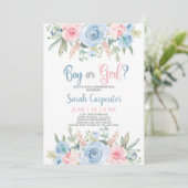 Invitation Révélation de genre entre garçons et filles (Debout devant)