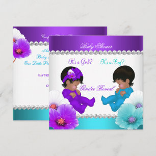 Invitation Révélation de genre ethnique Fête prénatale Bébé F