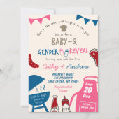 Invitation Révélation de genre minimaliste BabyQ (Devant)