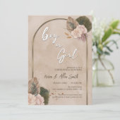 Invitation Révélation de genre moderne | Révélation minimalis (Debout devant)