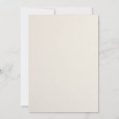 Invitation Révélation de genre moderne | Révélation minimalis (Dos)