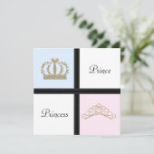 Invitation Révélation de genre Prince et Princesse (Debout devant)