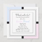 Invitation Révélation de genre Prince et Princesse (Dos)