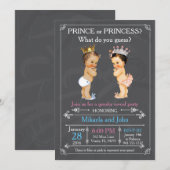 Invitation Révélation de genre Prince ou Princesse - Caucase (Devant / Derrière)