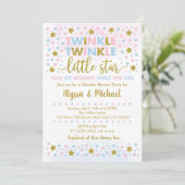 Invitation Révélation de genre Twinkle Little Star (Debout devant)