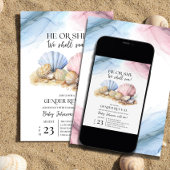 Invitation Révélation de sexe Coquillage Il ou Elle Nous allo