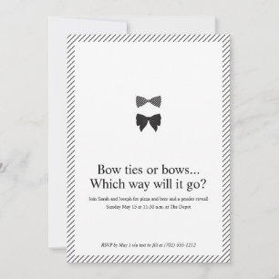 Invitation Révélation décontractée du genre