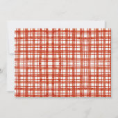 Invitation Révélation du Baby shower des champignons rouges (Dos)