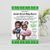 Invitation Révélation du genre de football (Debout devant)