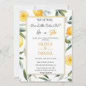 Invitation Révélation du genre de la cutie florale lunaire (Devant)