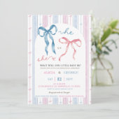 Invitation Révélation du genre de la poupée noire (Debout devant)