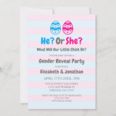 Invitation Révélation du genre de petite poussette (Devant)