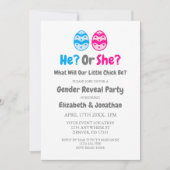 Invitation Révélation du genre de petite poussette (Devant)