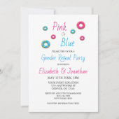 Invitation Révélation du genre Donut (Devant)