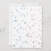 Invitation Révélation du genre du phoque d'hiver de Noël (Dos)