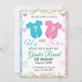 Invitation Révélation du sexe de bébé (Devant)