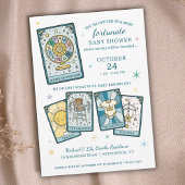 Invitation Révélation du sexe de bébé à la baby shower de la