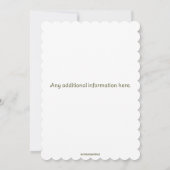 Invitation Révélation du sexe des futurs parents éditable ave (Dos)