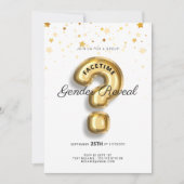 Invitation Révélation du sexe du bébé lors d'une soirée virtu (Devant)