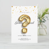 Invitation Révélation du sexe du bébé lors d'une soirée virtu (Debout devant)