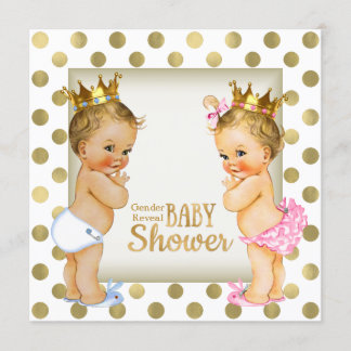 Invitation Révélation du sexe du bébé Prince ou Princesse en