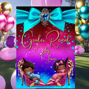Invitation Révélation du sexe Fête prénatale Bébé Fille Garço