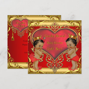 Invitation Révélation du sexe Fête prénatale Bébé Garçon Fill