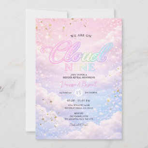 Invitation Révélation du sexe Nuage Arc-en-ciel Neuf Ciel Pai