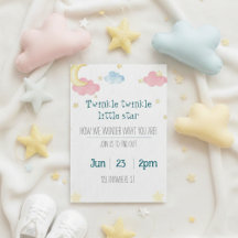 invitation révélation du sexe petite étoile scinti