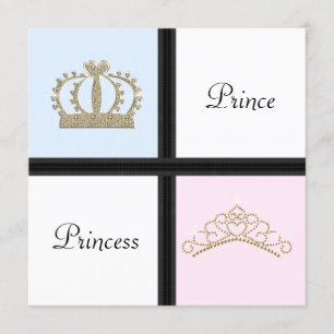 Invitation Révélation du sexe Prince et Princesse