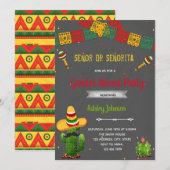 Invitation Révélation du sexe Señor ou Señorita (Devant / Derrière)