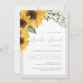 Invitation RÉVÉLATION DU Sexe Tournesol SUTTON (Devant)