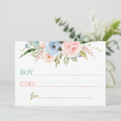 Invitation Révéler le genre Bébé suggestion de nom (Debout devant)