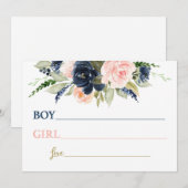 Invitation Révéler le genre Bébé suggestion de nom (Devant / Derrière)