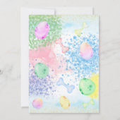 Invitation Révéler le genre Dino Parties scintillant florale (Dos)