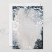 Invitation Révéler le genre Hiver Bois Animaux Fêtes (Dos)