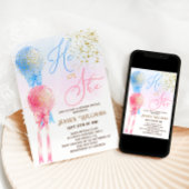 Invitation Révéler le genre Minimaliste moderne