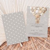 Invitation Révéler le genre Ours couleur neutre Muté