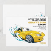 Invitation Revenez sur l'invitation d'anniversaire de votre m (Devant / Derrière)