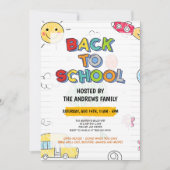 Invitation Revenir à la fête de la famille à l'école (Devant)