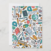 Invitation Revenir à la fête de la famille à l'école (Dos)