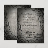 Invitation Rêver Dans Un Rêve Coordonnées (Devant / Derrière)