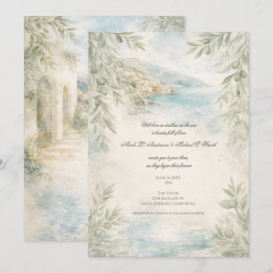 Invitation Rêverie d'Amalfi — Mariage sur la côte méditerrané