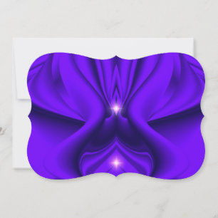 Invitation Rêves arc-en-ciel violet, deux étoiles