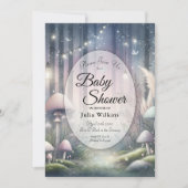 Invitation Rêves de Lanternlight Baby shower forestier enchan (Devant)